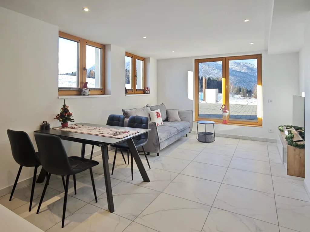 Living and dining room