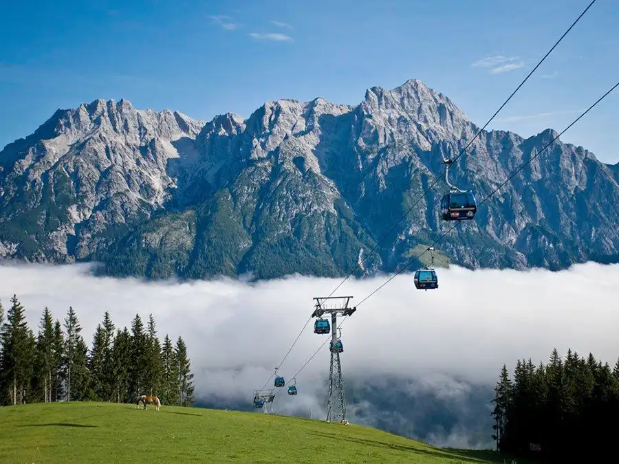 Mountain experience in Saalfelden Leogang in summer