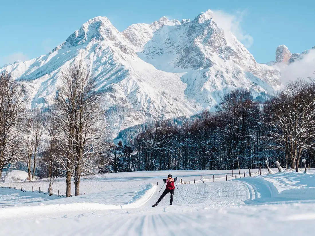Cross-country skiing in Saalfelden Leogang